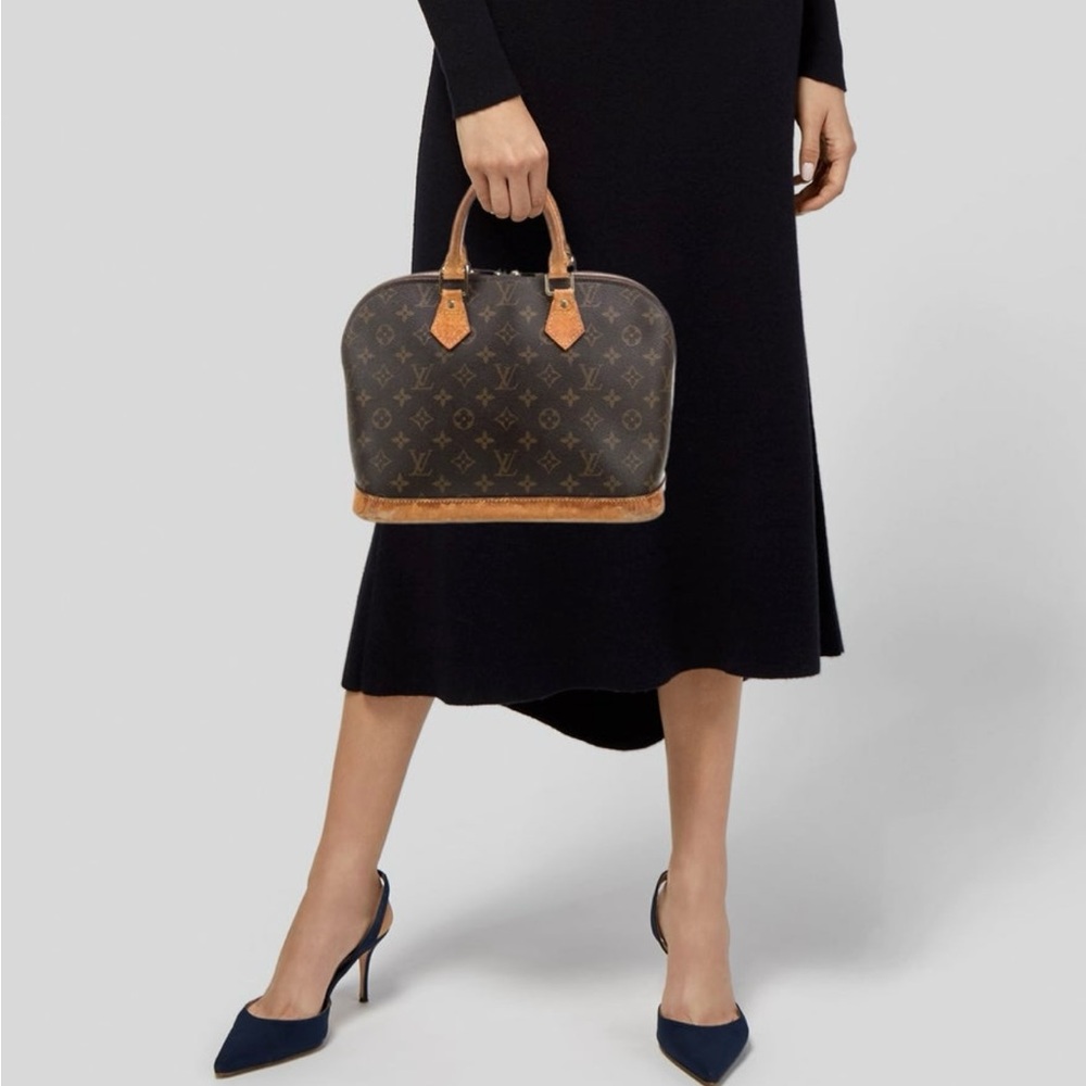 Louis Vuitton Brown and Tan Monogram Bag - Picture 2 of 6